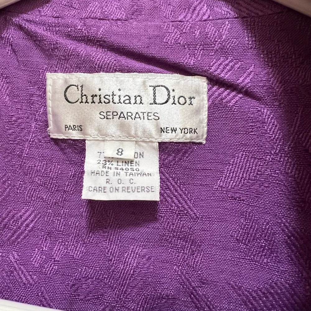 DIOR Vintage Purple Blazer